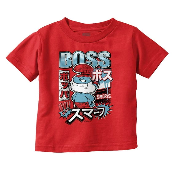 The Smurfs Cool Kanji Boss Papa Youth T Shirt Tee Boys Infant Toddler Brisco Brands 6M