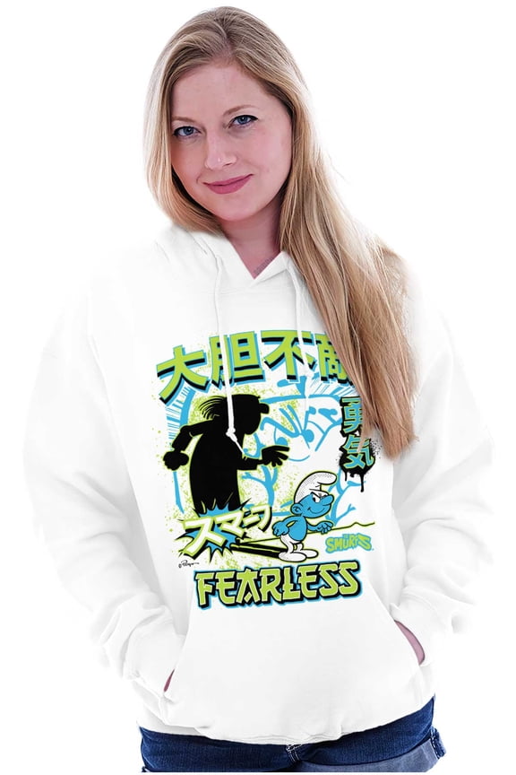 The Smurfs Cool Kanji Fearless Hoodie Sweatshirt Women Men Brisco Brands X