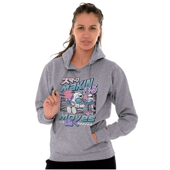 The Smurfs Cool Kanji Makin Moves Hoodie Sweatshirt Women Men Brisco Brands L