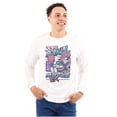 thumbnail image 1 of The Smurfs Cool Kanji Makin Moves Unisex Plus Size Long Sleeve Tee Shirt Brisco Brands 3X, 1 of 5