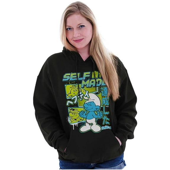 The Smurfs Cool Kanji Self Made Hoodie Sweatshirt Women Men Brisco Brands M