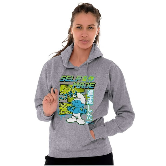 The Smurfs Cool Kanji Self Made Hoodie Sweatshirt Women Men Brisco Brands S