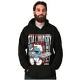 thumbnail image 1 of The Smurfs Cool Kanji Stay Hungry Unisex Plus Size Hoodie Brisco Brands 4X, 1 of 5