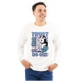 thumbnail image 1 of The Smurfs Cool Kanji Trust No One Men's Long Sleeve Tee T Shirt Brisco Brands X, 1 of 6