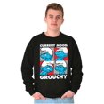 thumbnail image 1 of The Smurfs Current Mood Grouchy Sweatshirt for Men or Women Brisco Brands S, 1 of 6