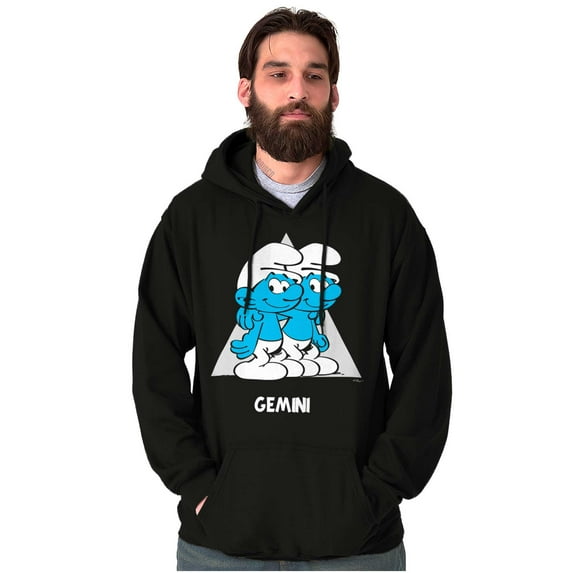 The Smurfs Gemini Twins Zodiac Sign Hoodie Sweatshirt Women Men Brisco Brands S