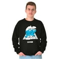 thumbnail image 1 of The Smurfs Gemini Twins Zodiac Sign Sweatshirt for Men or Women Brisco Brands S, 1 of 6