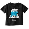 thumbnail image 1 of The Smurfs Gemini Twins Zodiac Sign Toddler Boy Girl T Shirt Infant Toddler Brisco Brands 3T, 1 of 5