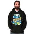 thumbnail image 1 of The Smurfs Gnap Attack Comic Book Hoodie Sweatshirt Women Men Brisco Brands S, 1 of 6