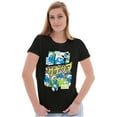 thumbnail image 1 of The Smurfs Gnap Attack Comic Book Women's T Shirt Ladies Tee Brisco Brands X, 1 of 5