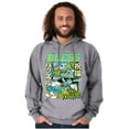 thumbnail image 1 of The Smurfs Kanji Bless the Hustle Unisex Plus Size Hoodie Brisco Brands 2X, 1 of 5