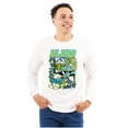 thumbnail image 1 of The Smurfs Kanji Bless the Hustle Unisex Plus Size Long Sleeve Tee Shirt Brisco Brands 2X, 1 of 5