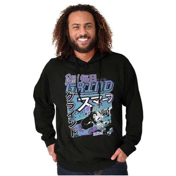 The Smurfs Kanji Gargamel Daily Grind Men Big & Tall Graphic Hoodie Brisco Brands 4X