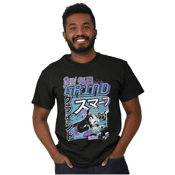 The Smurfs Kanji Gargamel Daily Grind Men Big & Tall Graphic Tee Brisco Brands 2X