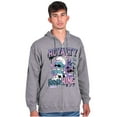 thumbnail image 1 of The Smurfs Kanji Hustle King Royalty Men Big & Tall Zip Hoodie Brisco Brands 4X, 1 of 5
