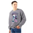 thumbnail image 1 of The Smurfs Kanji Hustle King Royalty Men's Crewneck Sweatshirt Brisco Brands X, 1 of 6