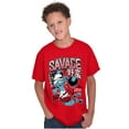 thumbnail image 1 of The Smurfs Kanji Keep Pushin Savage Boys Kids T Shirt Tees Tops Teen Brisco Brands S, 1 of 6