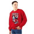 thumbnail image 1 of The Smurfs Kanji Keep Pushin Savage Men Big & Tall Sweatshirt Brisco Brands 4X, 1 of 5