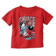 thumbnail image 1 of The Smurfs Kanji Keep Pushin Savage Youth T Shirt Tee Boys Infant Toddler Brisco Brands 12M, 1 of 5