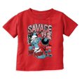 thumbnail image 1 of The Smurfs Kanji Keep Pushin Savage Youth T Shirt Tee Boys Infant Toddler Brisco Brands 2T, 1 of 5