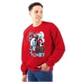 thumbnail image 1 of The Smurfs Kanji Peep The Drip Unisex Plus Size Sweatshirt Brisco Brands 5X, 1 of 5