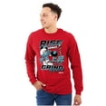 thumbnail image 1 of The Smurfs Kanji Rise and Grind Men Big & Tall Long Sleeve Tee Brisco Brands 3X, 1 of 5