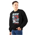 thumbnail image 1 of The Smurfs Kanji Rise and Grind Men Big & Tall Sweatshirt Brisco Brands 5X, 1 of 5