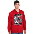 thumbnail image 1 of The Smurfs Kanji Rise and Grind Men Big & Tall Zip Hoodie Brisco Brands 4X, 1 of 5