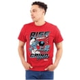 thumbnail image 1 of The Smurfs Kanji Rise and Grind Men's Graphic T Shirt Tees Brisco Brands S, 1 of 6