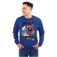 thumbnail image 1 of The Smurfs Kanji Rise and Grind Men's Long Sleeve Tee T Shirt Brisco Brands S, 1 of 6