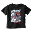 thumbnail image 1 of The Smurfs Kanji Rise and Grind Youth T Shirt Tee Boys Infant Toddler Brisco Brands 4T, 1 of 5