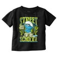 thumbnail image 1 of The Smurfs Kanji Street Scholar Youth T Shirt Tee Boys Infant Toddler Brisco Brands 6M, 1 of 5