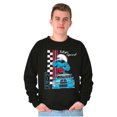 thumbnail image 1 of The Smurfs Kanji Tokyo Speed Racecar Men's Crewneck Sweatshirt Brisco Brands S, 1 of 5