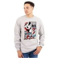 thumbnail image 1 of The Smurfs Kanji Up To No Good Men's Big & Tall Long Sleeve Graphic Tee Brisco Brands 2X, 1 of 5
