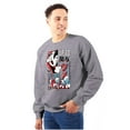 thumbnail image 1 of The Smurfs Kanji Up To No Good Men Big & Tall Sweatshirt Brisco Brands 2X, 1 of 5