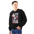 thumbnail image 1 of The Smurfs Kanji Up To No Good Men Big & Tall Sweatshirt Brisco Brands 3X, 1 of 5