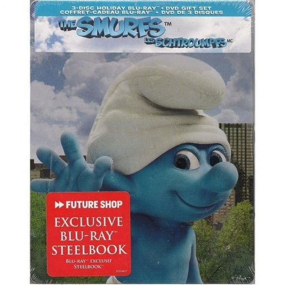 The Smurfs - Limited Edition SteelBook [Blu-ray + DVD + Digital]