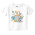 thumbnail image 1 of The Smurfs Love Heart Rainbows Youth T Shirt Tee Girls Infant Toddler Brisco Brands 2T, 1 of 4
