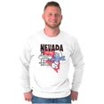 thumbnail image 1 of The Smurfs Nevada State NV Cartoon Long Sleeve TShirt Men Women Brisco Brands S, 1 of 5