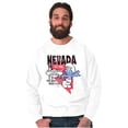 thumbnail image 1 of The Smurfs Nevada State NV Cartoon Sweatshirt for Men or Women Brisco Brands S, 1 of 1
