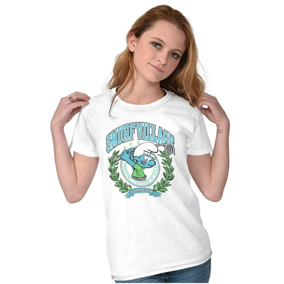 The Smurfs Pinehurst Golf Champion Womens Slim Fit Graphic Tee Brisco Brands S