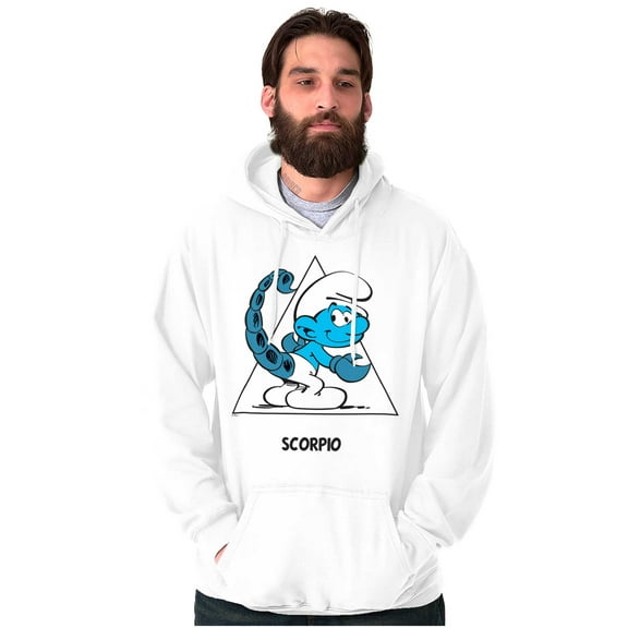 The Smurfs Scorpio Zodiac Sign Hoodie Sweatshirt Women Men Brisco Brands L