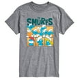 thumbnail image 1 of The Smurfs - Smurf Grid - Men's Short Sleeve Graphic T-Shirt, 1 of 5
