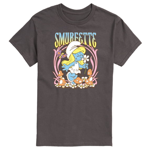 The Smurfs - Smurfette Art Nouveau - Men's Short Sleeve Graphic T-Shirt