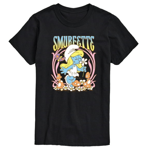 The Smurfs - Smurfette Art Nouveau - Men's Short Sleeve Graphic T-Shirt