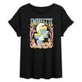 thumbnail image 1 of The Smurfs - Smurfette Art Nouveau - Women's Oversized Graphic T-Shirt, 1 of 5