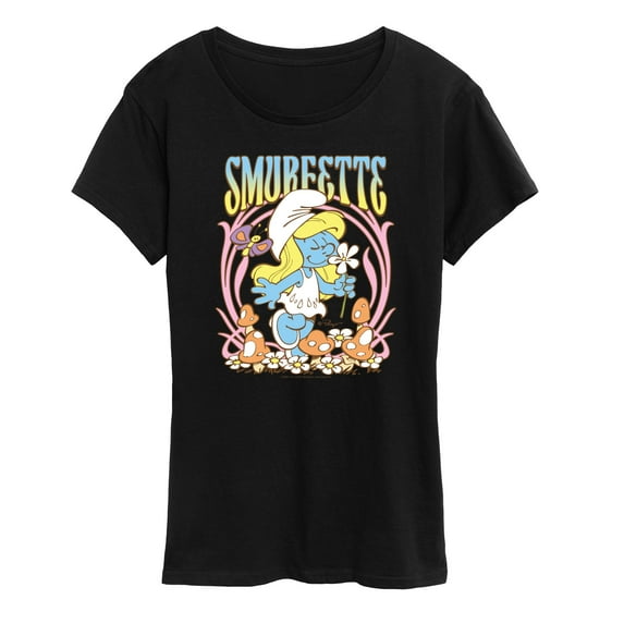 The Smurfs - Smurfette Art Nouveau - Women's Short Sleeve Graphic T-Shirt