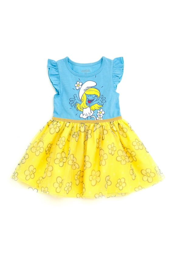 The Smurfs Smurfette Tutu Tulle Dress Toddler to Big Kid