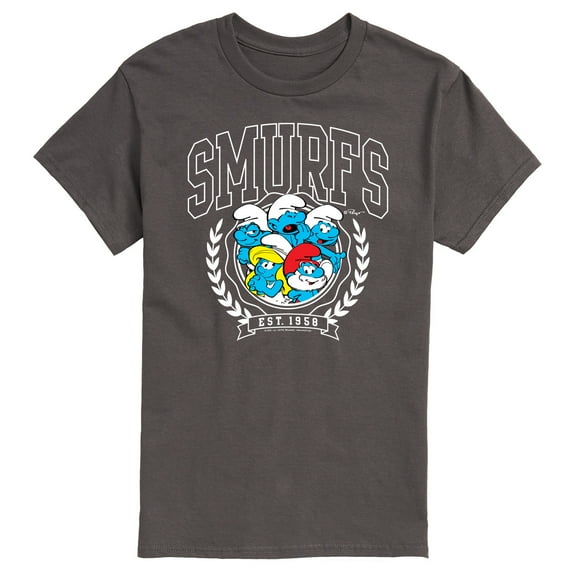 The Smurfs - Smurfs Collegiate - Men's Short Sleeve Graphic T-Shirt