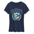 thumbnail image 1 of The Smurfs - Smurfs Collegiate - Women's Short Sleeve Graphic T-Shirt, 1 of 5